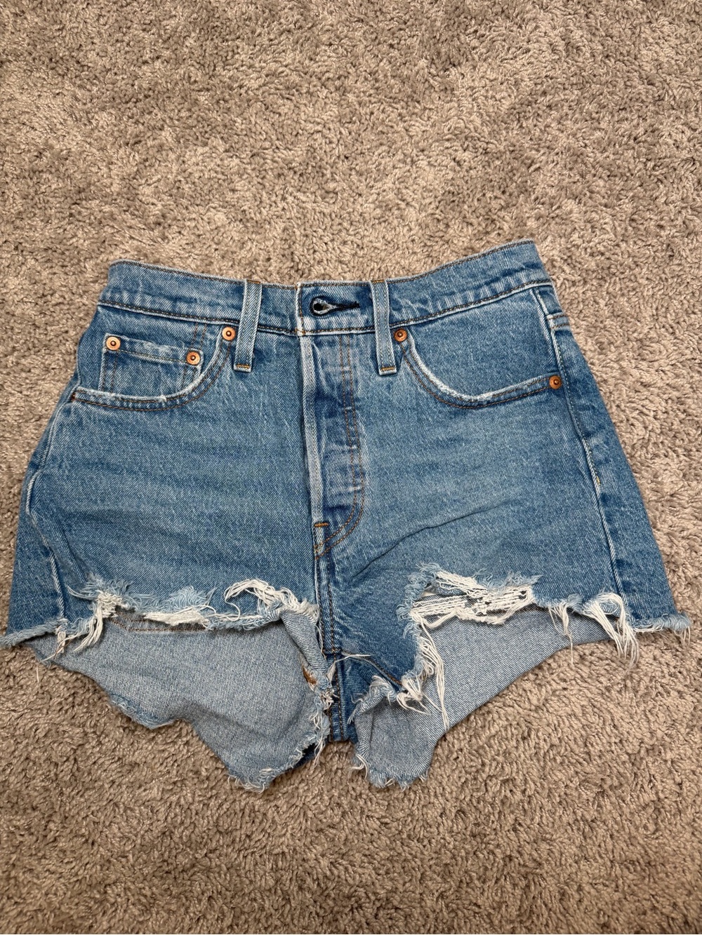 Levi's High-Waist Denim Jean Shorts
